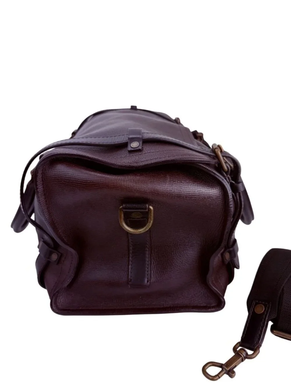 Louis Vuitton Vintage Utah Brown Leather Sac Weekender Travel Bag
